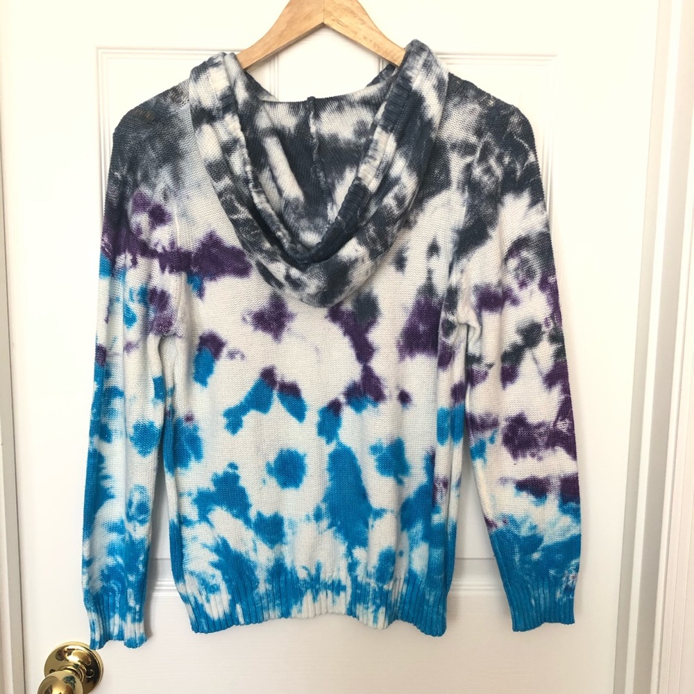 Girls Hooded Tie Dye Sweater Sz 16 - Picture 2 of 8